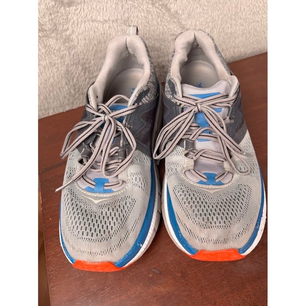 Hoka One One Gaviota 2 1099629 FGSR Men's 9.5 Gray Blue Running Shoes - Picture 3 of 10